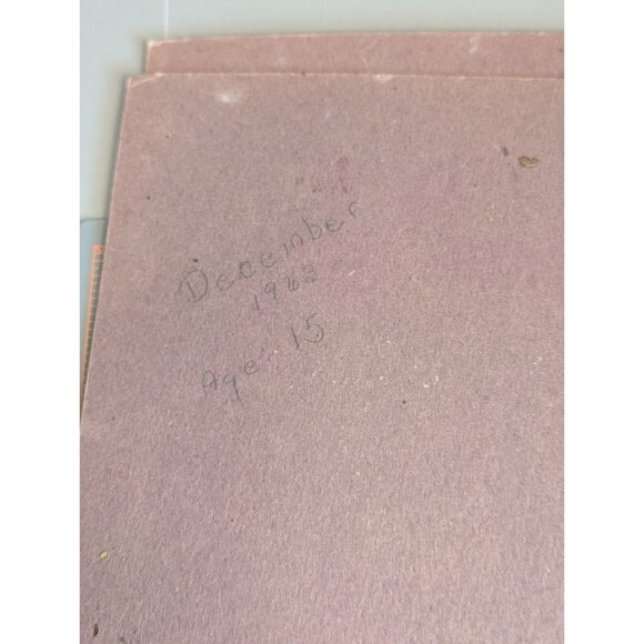 Vintage Paint by Numbers Art Panels 1960s Unfinished Blue Boy Pinky - Picture 10 of 13